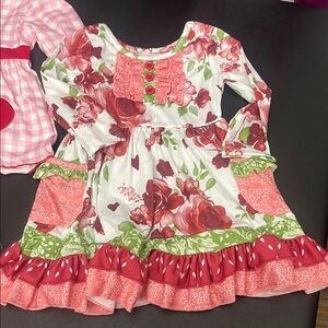 Floral Long Sleeve Dress with Ruffle Hem NWT size 2 4 5 6